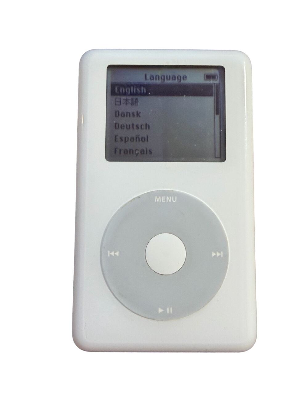 Apple iPod Classic 4th Generation 20GB White Click Wheel MP3 Player